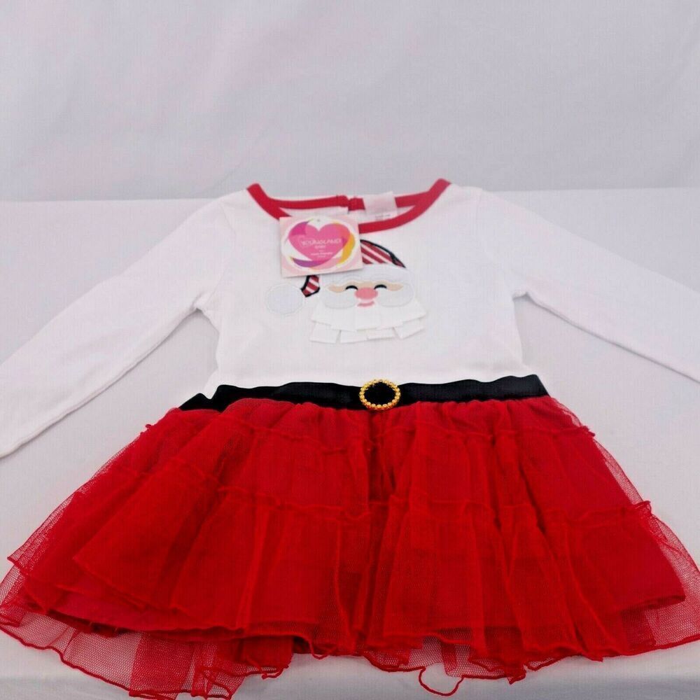 NEW Youngland Baby Santa Claus Christmas Holiday Dress Size 24 Months